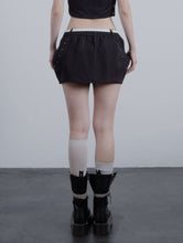 Stud Pocket Mini Skirt Black Denim