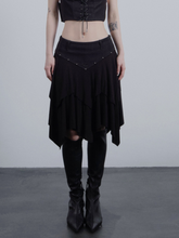 Asymmetric Layered Skirt