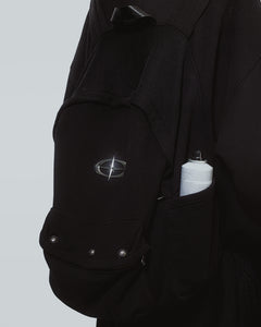 Preorder - backpack hoodie black
