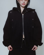 Preorder - backpack hoodie black
