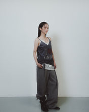Faux two-piece jersey dress grey