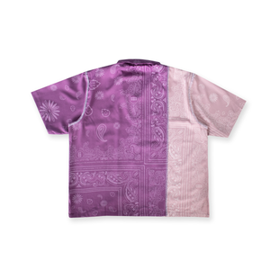 LORD paisley patched shirt  - PURPLE PINK
